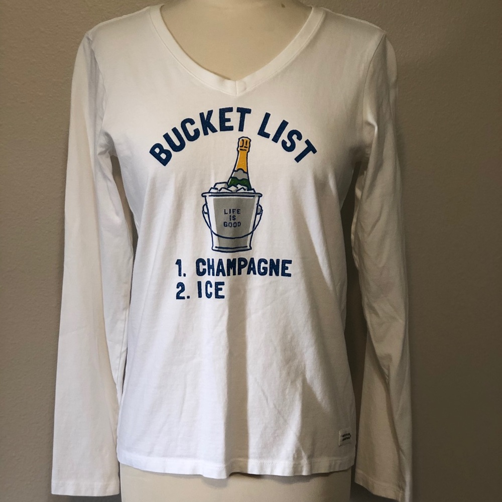 Life is Good Long Sleeve Bucket List T-Shirt